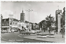 Prentbriefkaart Enschede - Langstraat 1966
