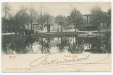Prentbriefkaart Delft - Agneta Park 1902 - Beport