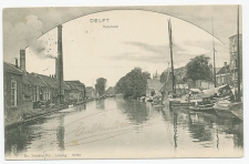 Prentbriefkaart Delft - Ketelvest 1902 - Beport