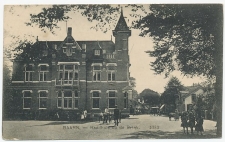 Prentbriefkaart Baarn - Raadhuis op de Brink 1911