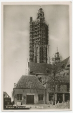 Prentbriefkaart Rhenen - Cuneratoren met waag 1946