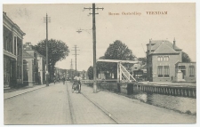 Prentbriefkaart Veendam - Boven Oosterdiep 1945