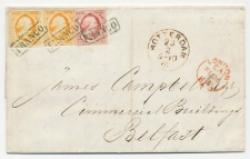 Em. 1852 Rotterdam - Londen - Belfast - Ierland