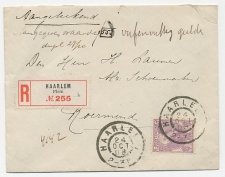 Em. Bontkraag Aangetekend / Waarde Haarlem - Roermond 1908