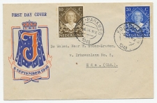 FDC / 1e dag Em. Inhuldiging 1948 - Uitgave Breel ( 6/9 !!!)