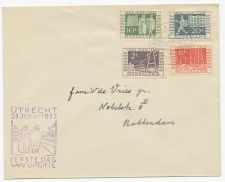 FDC / 1e dag Em. Jubileum 1952