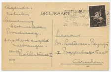 Em. Germaanse symbolen 1943 Locaal briefkaart port Arnhem