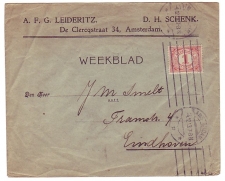 Em. Vurtheim Amsterdam 1913 - 1 cent Weekblad tarief