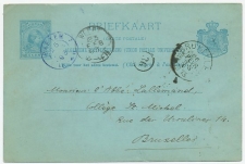 Kleinrondstempel  Baexem ( kleur blauw ) 1893