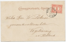 Kleinrondstempel  Biezelinge 1908