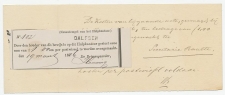 Dalfsen 1876 - Postwissel bewijs