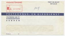 Postcheque en Girodienst  - Aangetekend Arnhem