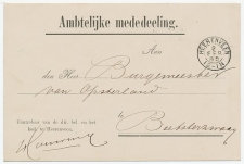 Kleinrondstempel  Heerenveen 1885