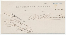 Naamstempel Midwoud - Wognum 1882