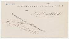 Naamstempel Midwoud - Wognum 1883