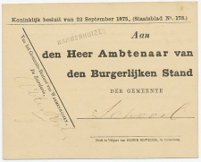 Naamstempel Warmenhuizen 1882