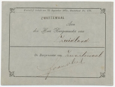 Naamstempel Zwartewaal 1883