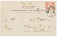 Grootrondstempel Scheveningen - Kurhaus 1906