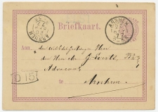 Elst ( distributiestempel ) - Arnhem 1877