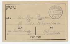 Dienst PTT Oosterbierum - Harlingen 1924 - Betr. Dienst pet