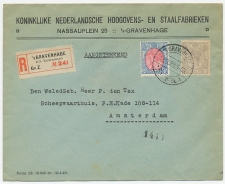Em. Bontkraag Aangetekend Den Haag - Amsterdam 1923