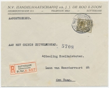 Em. Veth Aangetekend Rotterdam - Den Haag 1935