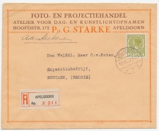 Em. Veth Aangetekend Apeldoorn - Belgie 1927